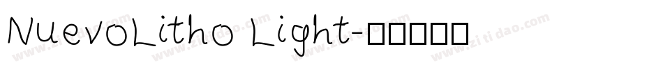NuevoLitho Light字体转换